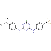 CAS: 680215-24-1 | PC32278 | N2-(4-isopropylphenyl)-N4-[4-(trifluoromethyl)phenyl]-6-chloro-1,3,5-triazine-2,4-diamine