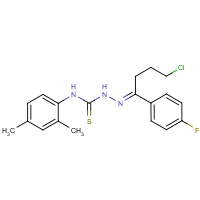 CAS:680215-31-0 | PC32280 | N1-(2,4-dimethylphenyl)-2-[4-chloro-1-(4-fluorophenyl)butylidene]hydrazine-1-carbothioamide