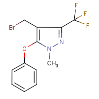CAS: 912569-72-3 | PC3229 | 4-(Bromomethyl)-1-methyl-5-phenoxy-3-(trifluoromethyl)-1H-pyrazole