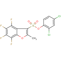 CAS:256329-74-5 | PC32326 | 2,4-dichlorophenyl 4,5,6,7-tetrafluoro-2-methylbenzo[b]furan-3-sulphonate