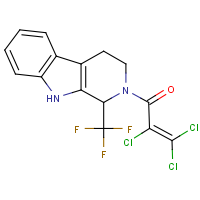 CAS:256327-05-6 | PC32327 | 2,3,3-trichloro-1-[1-(trifluoromethyl)-2,3,4,9-tetrahydro-1H-beta-carbolin-2-yl]prop-2-en-1-one