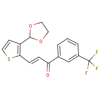 CAS:256353-55-6 | PC32329 | 3-[3-(1,3-dioxolan-2-yl)-2-thienyl]-1-[3-(trifluoromethyl)phenyl]prop-2-en-1-one
