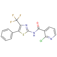 CAS:256414-68-3 | PC32334 | N3-[5-phenyl-4-(trifluoromethyl)-1,3-thiazol-2-yl]-2-chloronicotinamide