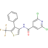 CAS: 256488-39-8 | PC32362 | N4-[4-phenyl-5-(trifluoromethyl)-3-thienyl]-2,6-dichloroisonicotinamide