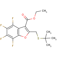 CAS:256425-14-6 | PC32365 | ethyl 2-[(tert-butylthio)methyl]-4,5,6,7-tetrafluorobenzo[b]furan-3-carboxylate