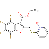 CAS:256425-23-7 | PC32367 | 2-({[3-(ethoxycarbonyl)-4,5,6,7-tetrafluorobenzo[b]furan-2-yl]methyl}thio)pyridinium-1-olate