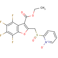 CAS:256425-31-7 | PC32369 | 2-({[3-(ethoxycarbonyl)-4,5,6,7-tetrafluorobenzo[b]furan-2-yl]methyl}sulphinyl)pyridinium-1-olate