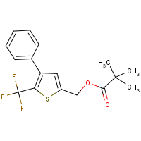 CAS:256525-65-2 | PC32372 | [4-phenyl-5-(trifluoromethyl)-2-thienyl]methyl pivalate