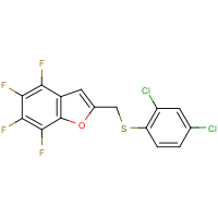 CAS:256525-93-6 | PC32379 | 2-{[(2,4-dichlorophenyl)thio]methyl}-4,5,6,7-tetrafluorobenzo[b]furan