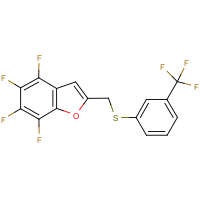 CAS:256525-96-9 | PC32380 | 4,5,6,7-tetrafluoro-2-({[3-(trifluoromethyl)phenyl]thio}methyl)benzo[b]furan