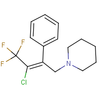 CAS: 256529-21-2 | PC32382 | 1-(3-chloro-4,4,4-trifluoro-2-phenylbut-2-enyl)piperidine