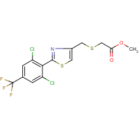 CAS:259243-68-0 | PC32458 | methyl 2-[({2-[2,6-dichloro-4-(trifluoromethyl)phenyl]-1,3-thiazol-4-yl}methyl)thio]acetate