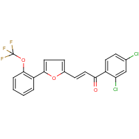 CAS:259196-59-3 | PC32475 | 1-(2,4-dichlorophenyl)-3-{5-[2-(trifluoromethoxy)phenyl]-2-furyl}prop-2-en-1-one