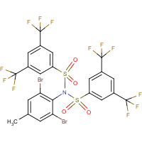 CAS:259269-91-5 | PC32491 | N-{[3,5-bis(trifluoromethyl)phenyl]sulphonyl}-N-(2,6-dibromo-4-methylphenyl)-3,5-bis(trifluoromethyl)benzenesulphonamide