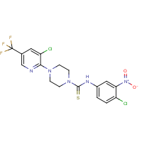 CAS:260442-15-7 | PC32521 | N-(4-chloro-3-nitrophenyl)-4-[3-chloro-5-(trifluoromethyl)pyridin-2-yl]tetrahydropyrazine-1(2H)-carbothioamide