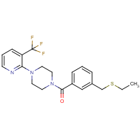 CAS:260781-44-0 | PC32551 | {3-[(Ethylthio)methyl]phenyl}{4-[3-(trifluoromethyl)pyridin-2-yl]piperazino}methanone