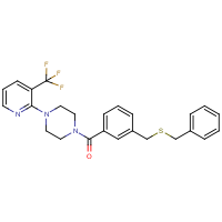 CAS:260781-45-1 | PC32552 | {3-[(Benzylthio)methyl]phenyl}{4-[3-(trifluoromethyl)pyridin-2-yl]piperazino}methanone