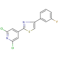 CAS:680215-88-7 | PC32558 | 2,6-dichloro-4-[4-(3-fluorophenyl)-1,3-thiazol-2-yl]pyridine