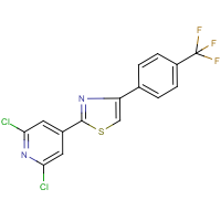 CAS:680215-90-1 | PC32559 | 2,6-dichloro-4-{4-[4-(trifluoromethyl)phenyl]-1,3-thiazol-2-yl}pyridine