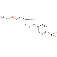 CAS:680215-92-3 | PC32561 | Ethyl 2-{2-[4-(trifluoromethyl)phenyl]-1,3-thiazol-4-yl}acetate