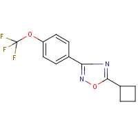 CAS:680216-02-8 | PC32567 | 5-cyclobutyl-3-[4-(trifluoromethoxy)phenyl]-1,2,4-oxadiazole