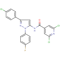 CAS: 849066-60-0 | PC32575 | 2,6-Dichloro-N-[3-(4-chlorophenyl)-1-(4-fluorophenyl)-1H-pyrazol-5-yl]isonicotinamide