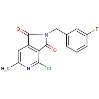 CAS:680216-24-4 | PC32580 | 4-Chloro-2-(3-fluorobenzyl)-6-methyl-1H-pyrrolo[3,4-c]pyridine-1,3(2H)-dione
