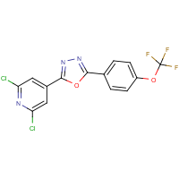 CAS:263564-82-5 | PC32601 | 2-(2,6-dichloro-4-pyridyl)-5-[4-(trifluoromethoxy)phenyl]-1,3,4-oxadiazole