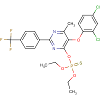 CAS:263869-08-5 | PC32609 | O-{5-(2,4-dichlorophenoxy)-6-methyl-2-[4-(trifluoromethyl)phenyl]pyrimidin-4-yl} O,O-diethyl phosphothioate