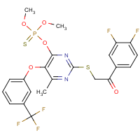CAS:263897-34-3 | PC32612 | 1-(3,4-Difluorophenyl)-2-({4-[(dimethoxyphosphorothioyl)oxy]-6-methyl-5-[3-(trifluoromethyl)phenoxy]pyrimidin-2-yl}thio)ethan-1-one