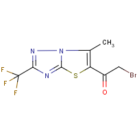 CAS: 680216-42-6 | PC32617 | 2-bromo-1-[6-methyl-2-(trifluoromethyl)[1,2,4]triazolo[5,1-b][1,3]thiazol-5-yl]ethan-1-one