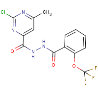 CAS:266337-54-6 | PC32629 | N'1-[(2-chloro-6-methylpyrimidin-4-yl)carbonyl]-2-(trifluoromethoxy)benzene-1-carbohydrazide