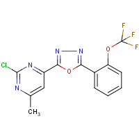 CAS:680216-49-3 | PC32636 | 2-(2-chloro-6-methylpyrimidin-4-yl)-5-[2-(trifluoromethoxy)phenyl]-1,3,4-oxadiazole