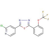 CAS:680216-51-7 | PC32638 | 2-Chloro-4-{5-[2-(trifluoromethoxy)phenyl]-1,3,4-oxadiazol-2-yl}pyridine