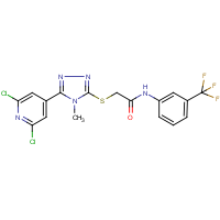 CAS:680216-62-0 | PC32643 | N1-[3-(trifluoromethyl)phenyl]-2-{[5-(2,6-dichloro-4-pyridyl)-4-methyl-4H-1,2,4-triazol-3-yl]thio}acetamide