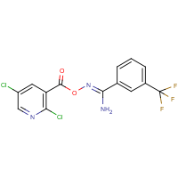 CAS:680216-79-9 | PC32645 | O1-[(2,5-dichloro-3-pyridyl)carbonyl]-3-(trifluoromethyl)benzene-1-carbohydroximamide
