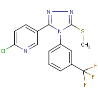CAS: 680216-99-3 | PC32652 | 2-Chloro-5-{5-(methylthio)-4-[3-(trifluoromethyl)phenyl]-4H-1,2,4-triazol-3-yl}pyridine