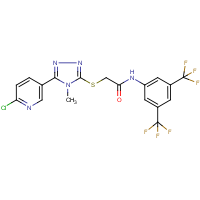 CAS:228580-45-8 | PC32675 | N1-[3,5-di(trifluoromethyl)phenyl]-2-{[5-(6-chloro-3-pyridyl)-4-methyl-4H-1,2,4-triazol-3-yl]thio}acetamide