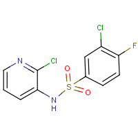 CAS:680218-03-5 | PC32698 | N1-(2-chloro-3-pyridyl)-3-chloro-4-fluorobenzene-1-sulphonamide