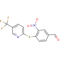 CAS: 680218-08-0 | PC32708 | 3-nitro-4-{[5-(trifluoromethyl)-2-pyridyl]thio}benzaldehyde