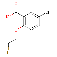 CAS: 1269797-08-1 | PC32902 | 2-(2-Fluoroethoxy)-5-methylbenzoic acid