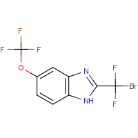 CAS:113638-38-3 | PC32926 | 2-[Bromo(difluoro)methyl]-5-(trifluoromethoxy)-1H-benzimidazole