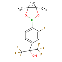 CAS:2376598-54-6 | PC32964 | 1,1,1,3,3,3-Hexafluoro-2-[3-fluoro-4-(4,4,5,5-tetramethyl-1,3,2-dioxaborolan-2-yl)phenyl]propan-2-ol