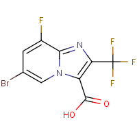 CAS:2407339-59-5 | PC32965 | 6-Bromo-8-fluoro-2-(trifluoromethyl)imidazo[1,2-a]pyridine-3-carboxylic acid