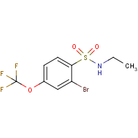 CAS:957062-74-7 | PC3492 | 2-Bromo-N-ethyl-4-(trifluoromethoxy)benzenesulphonamide
