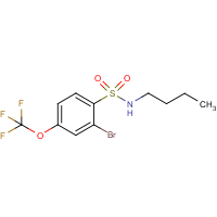 CAS: 957062-76-9 | PC3493 | 2-Bromo-N-butyl-4-(trifluoromethoxy)benzenesulphonamide