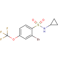 CAS:957062-79-2 | PC3494 | 2-Bromo-N-cyclopropyl-4-(trifluoromethoxy)benzenesulphonamide