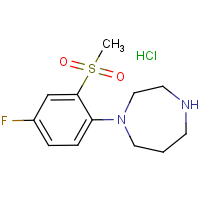 CAS:1185015-65-9 | PC3503 | 1-[4-Fluoro-2-(methylsulphonyl)phenyl]homopiperazine hydrochloride