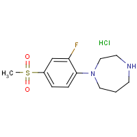 CAS:1185298-61-6 | PC3504 | 1-[2-Fluoro-4-(methylsulphonyl)phenyl]homopiperazine hydrochloride