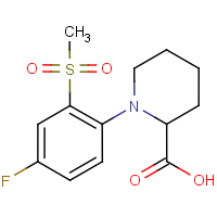 CAS: 1214696-88-4 | PC3515 | 1-[4-Fluoro-2-(methylsulphonyl)phenyl]piperidine-2-carboxylic acid